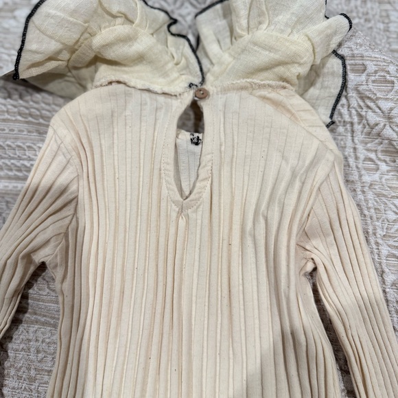 Zara Cream Ruffled Top - Picture 4 of 6